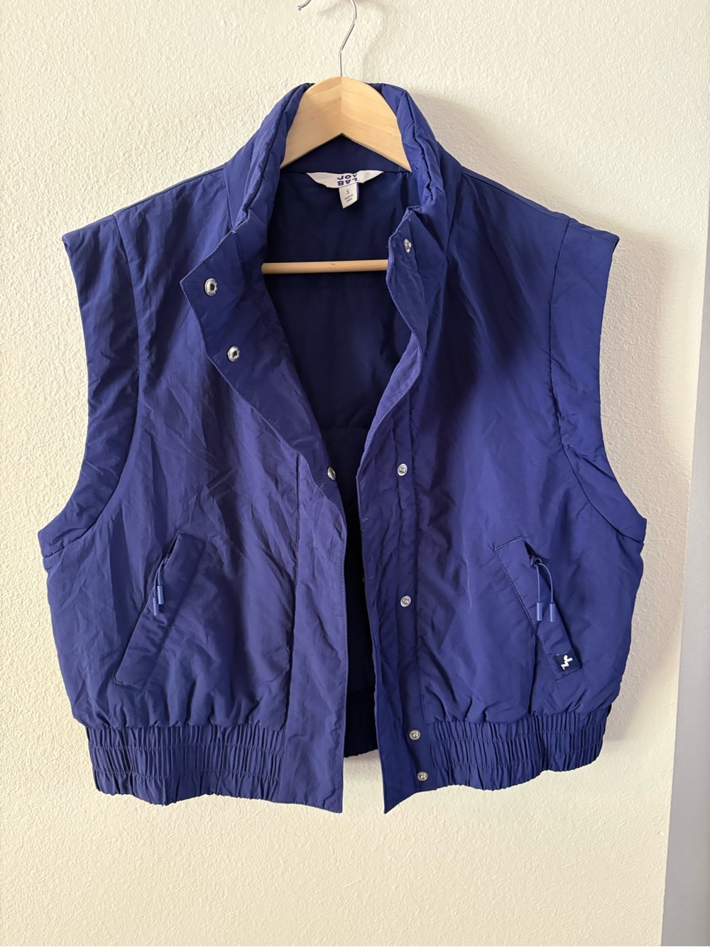 Gorpcore Royal Blue Cropped Puffer Vest JoyLab Small